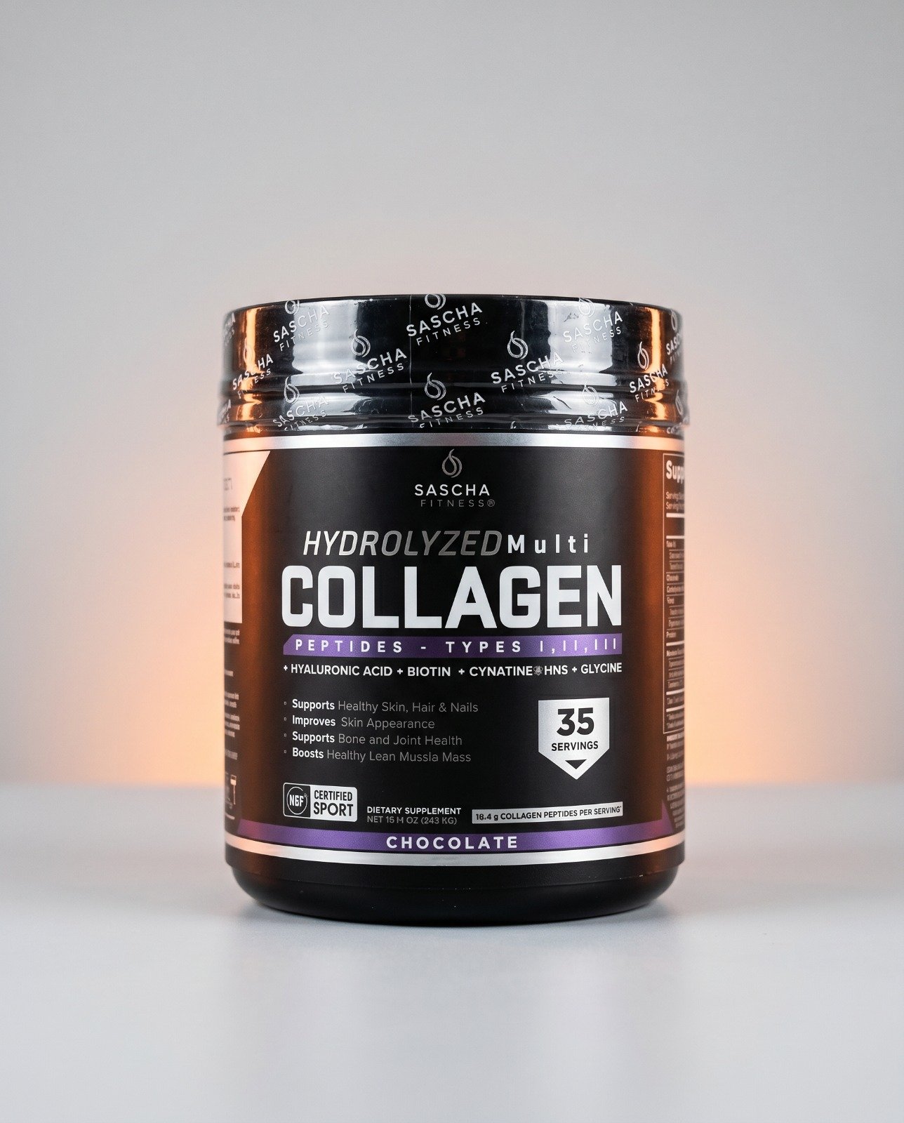 Collagen Hydrolized Sascha 35 Servicios Chocolate Collagen Hydrolized Sascha 35 Servicios Chocolate